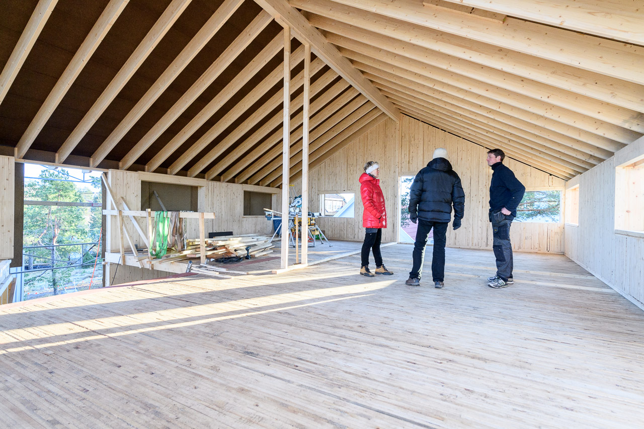Hus i massivtre